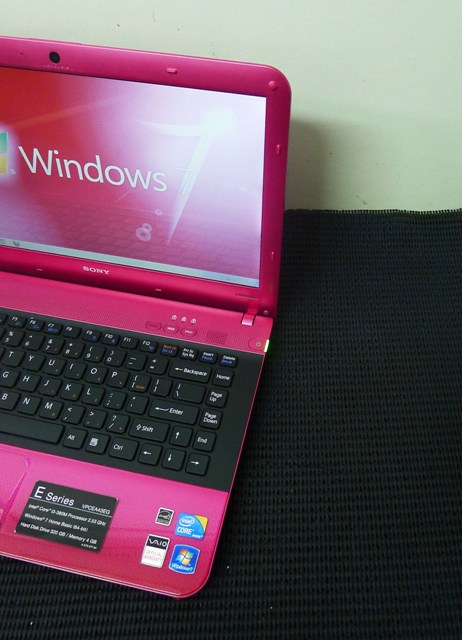 sony vaio s series pink laptop